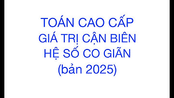 Giá trị cận biên - Hệ số co giãn