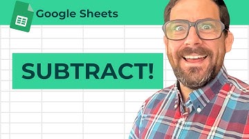 How To Subtract in Google Sheets