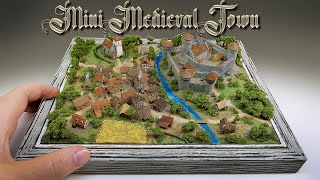 Mini Medieval Town Diorama