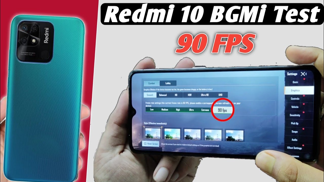 Redmi 10 BGMi / PUBG Test - Graphics | Redmi 10 Unboxing