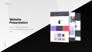Minimal design Website Presentation (After Effects template)
