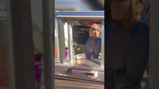 Asking dunkin donut workers in the drive through if they heard the good news 🗞