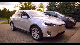 2018 Tesla Model X compared to 2013 Honda Odyssey
