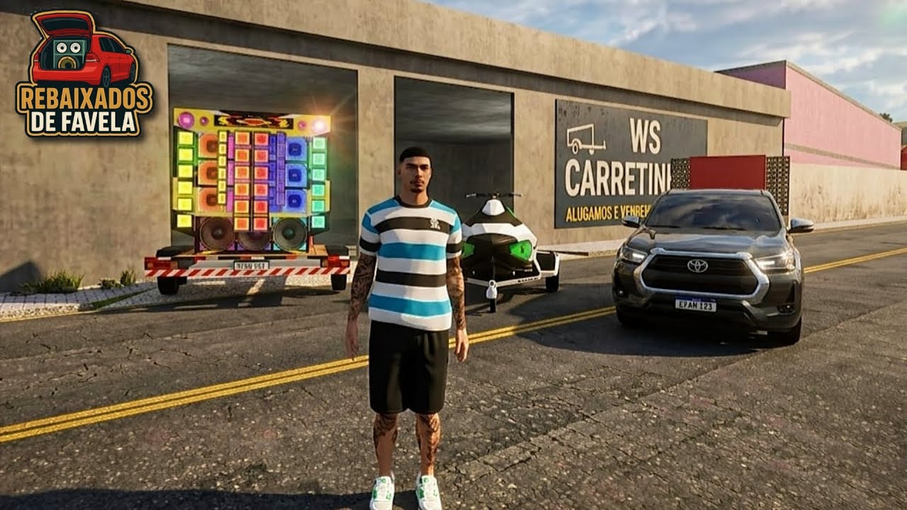 REBAIXADOS DE FAVELA|EQUIPANDO A HILUX PUXANDO A NOVA CARRETINHA E COM JETSKI😎🔥