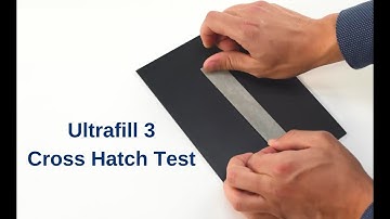Cross Hatch test - Ultrafill 3