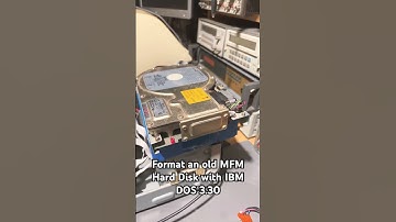 Format an old MFM Hard Drive NEC D5128 with IBM DOS 3.30