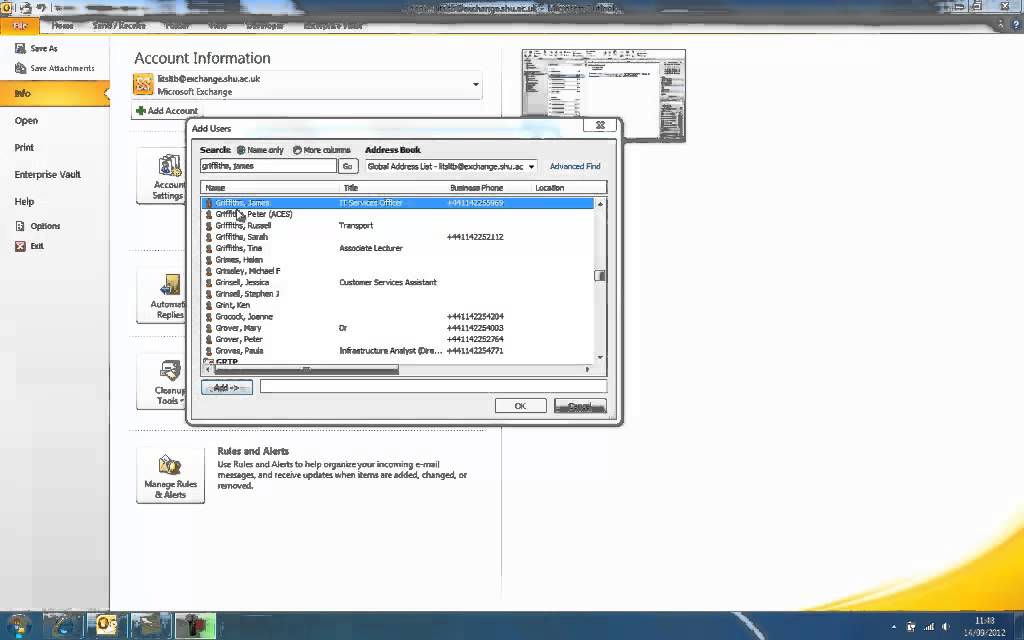Adding Delegates In Outlook YouTube Adding Delegates In Outlook YouTube