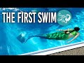 My First Swim in a SILICONE MERMAID TAIL by Creature Fins