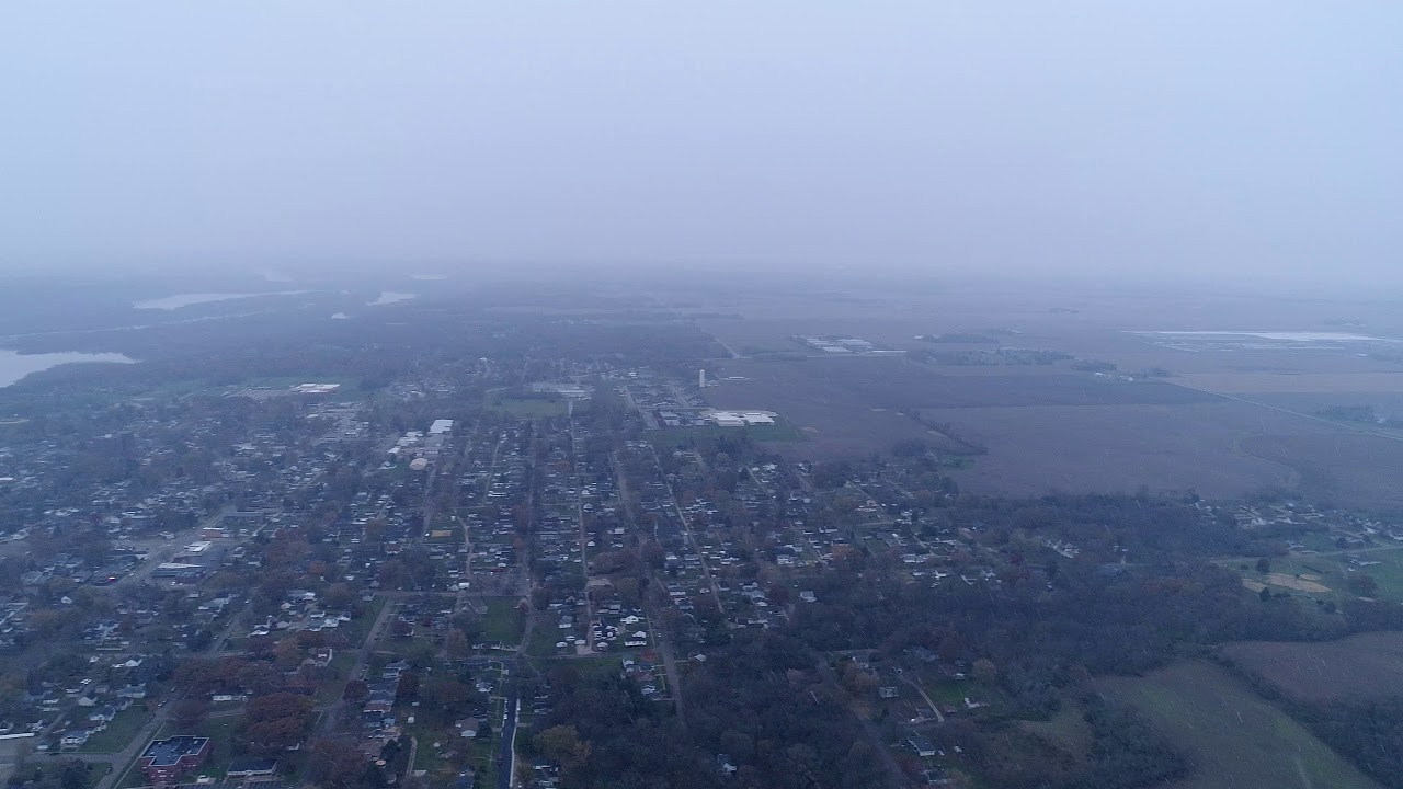 Flying DJI Phantom 4 pro in snow storm