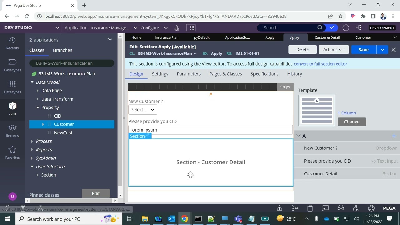 Тип кейса «Страхование»: Часть 3: Как использовать раздел класса данных в рабочем классе с помощь...