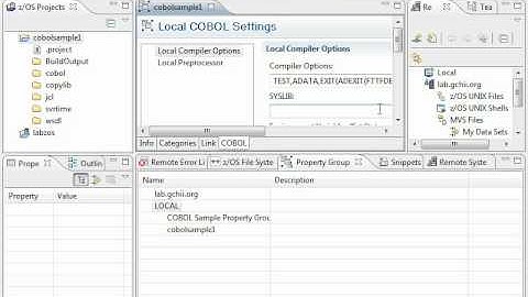 Rational Developer for z: Creating a Local Property Group