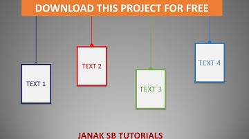 Animated Hanging Text Slide Design In POWERPOINT Presentation  [2020]