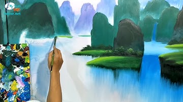 Dạy vẽ tranh sơn thủy online, khóa k5, p2. Liên hệ mua trọn bộ video ở link bên dưới phần mô tả.