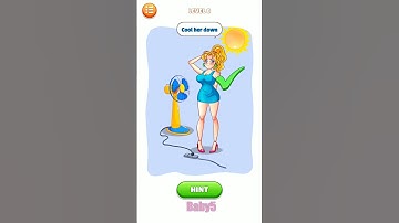 Brain Story Tricky Puzzle Level 8: Cool Her Down (Android, iOS) Gameplay Funny #shorts