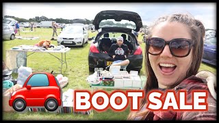 CAR BOOT SALE WITH MY BOYFRIEND VLOG | WE SOLD SO MUCH STUFF &amp; MADE SOME £££