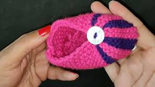 Beautiful baby booties step by step in easy way