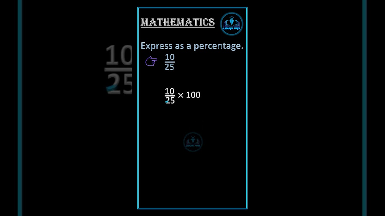 % || Convert into decimal fraction || ✅ ||  