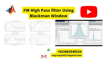 High Pass Filter Design in MATLAB Blackman window 7/9