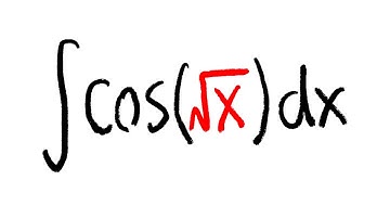 integral of cos(sqrt(x)), u-sub + integration by parts