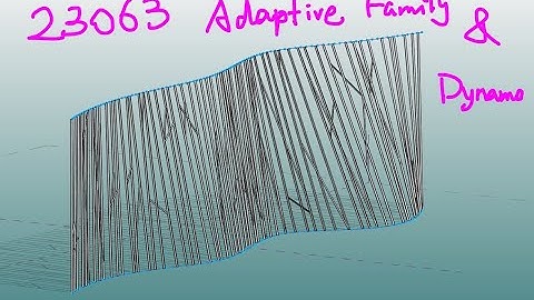 23063 - Revit Adaptive Family & Dynamo