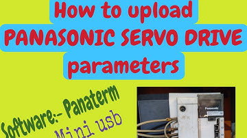 Upload PANASONIC SERVO drive parameters, edit parameters and adjust jog speed @learning_Ajay.Upraiti