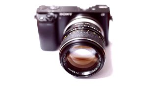 TOMIOKA Auto Revuenon 55mm f1.2.  Review of a classic, ultra-fast vintage lens.