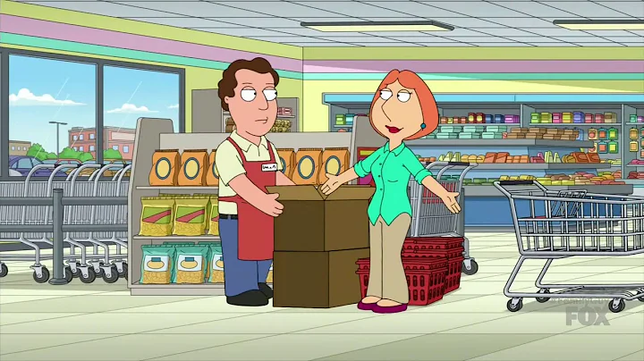 Lois has a break down at the grocery shop