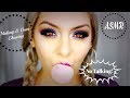 ASMR NO TALKING Makeup Chewing Gum WhispEatingBabe 