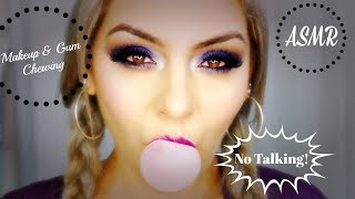 Asmr No Talking Makeup Chewing Gum Whispeatingbabe