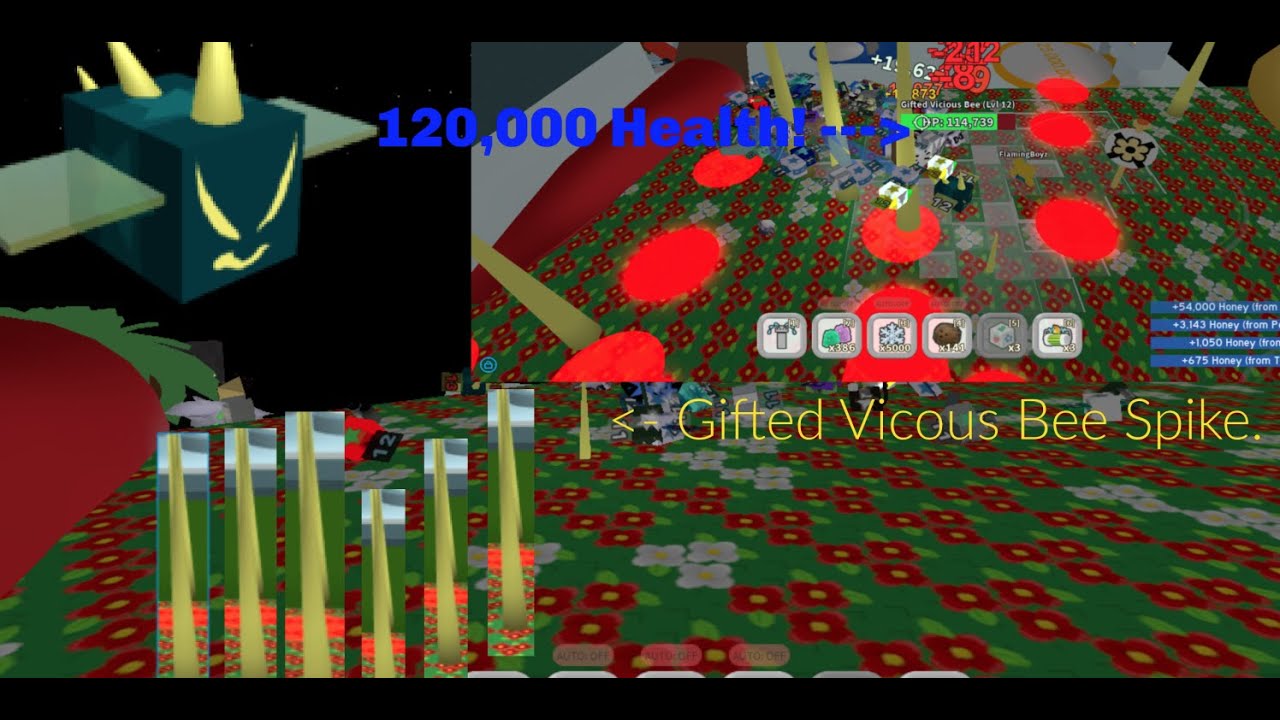 gifted-vicous-bee-on-pepper-patch-120k-health-roblox-bee-swarm-simulator-youtube