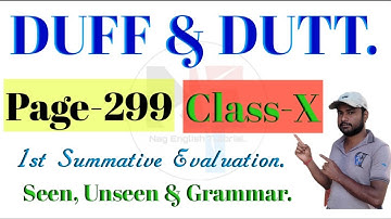 Class10 Duff & Dutt solution.// Duff & Dutt class 10, Page-299 Solve.