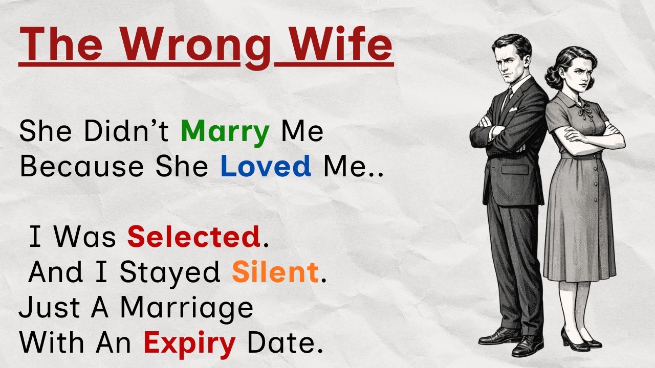 Learn English Through Stories Level 3 ✅ THE WRONG WIFE ✅ English Listening Practice