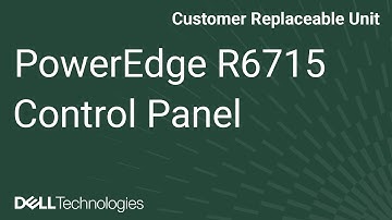 How to replace the left control panel on a PowerEdge R6715