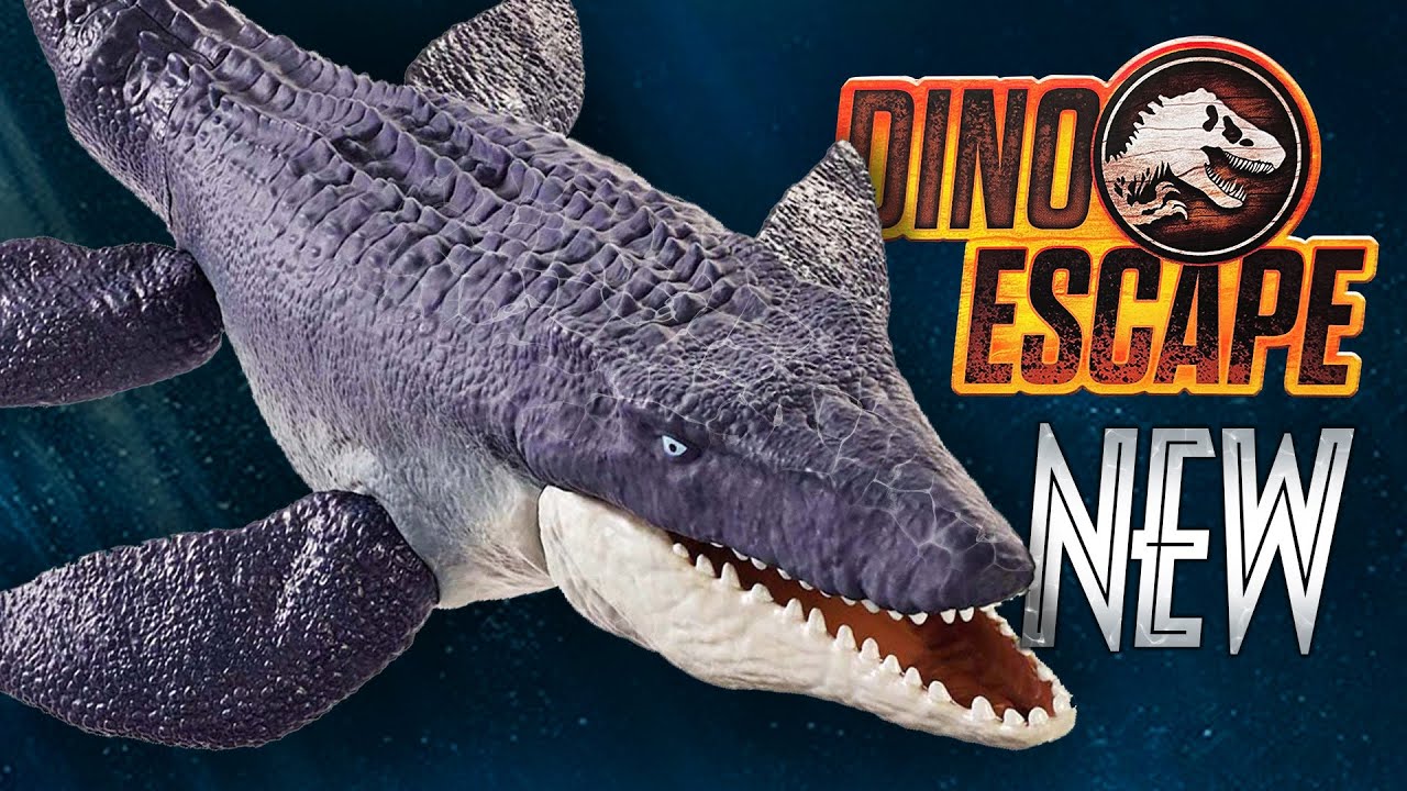 NEW Jurassic World Ocean Protector Mosasaurus - Dino Escape Mattel Toy /  collectjurassic.com - YouTube