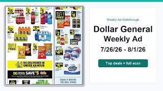 Dollar General Weekly Ad (7/26/26 - 8/1/26) Best Deals