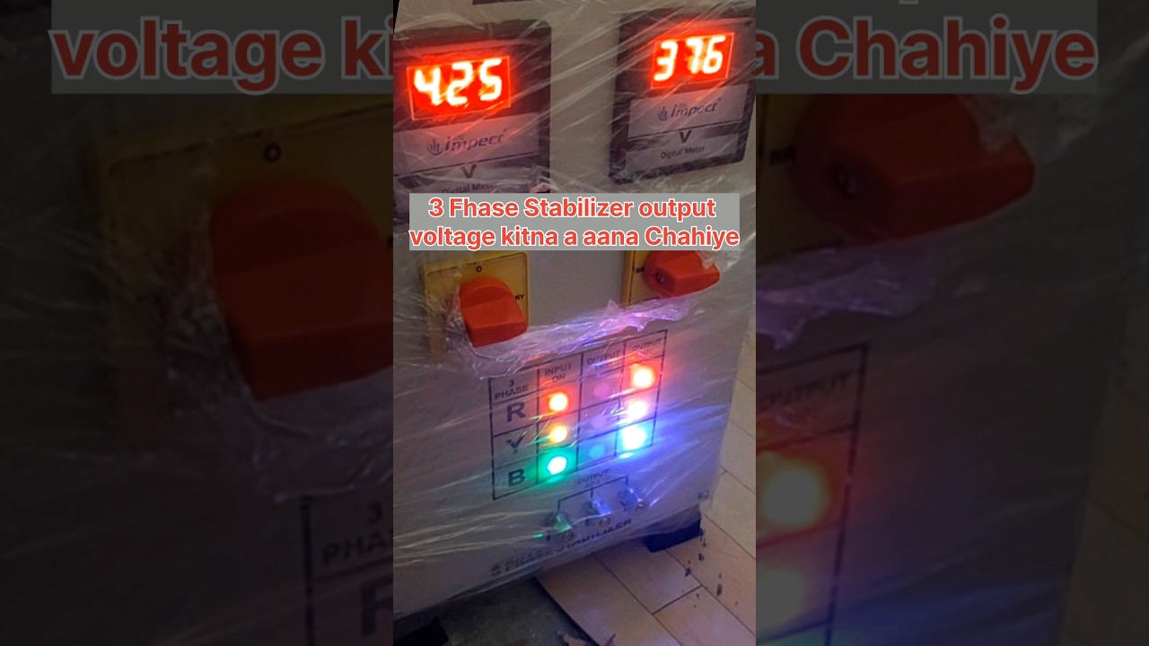 3 Phase Stabilizer Connection 