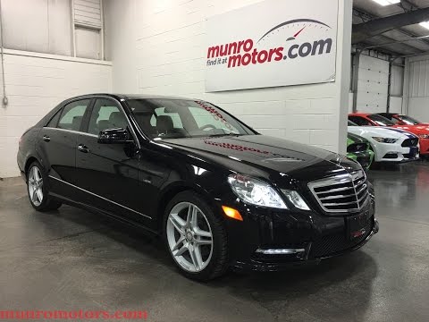 2012 Mercedes-Benz  SOLD E-Class E350 4MATIC Obsidain/Tan Navigation Panoramic Munro Motors