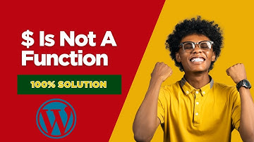 $ is not a function error solved|there has been a critical error on this website|WordPress error #sk