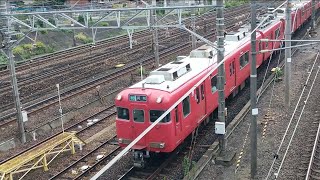 名鉄6000系6017F急行河和行き（2023年10月1日金山駅付近にて撮影）