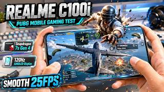 REALME C100i PUBG Mobile Gaming Test | Snapdragon 7s Gen 4, 120Hz AMOLED Display @ictfix
