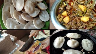 Bangali traditional chitoi pitha with duck curry,how to cook চিতই পিঠা,দুধ পুলি,হাঁসের মাংস vlgstyle