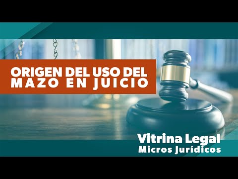 Video: ¿Cómo se escribe el mazo de un juez?