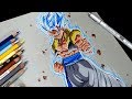 Anime Art - Drawing GOGETA Ssj Blue | DBS Broly