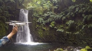 What happens if you do not properly prep a prop of your Phantom 4 Pro near a waterfall?