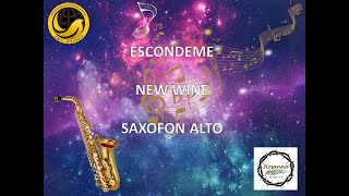 Video thumbnail of "ESCONDEME - NEW WINE - SAXOFON TUTORIAL"