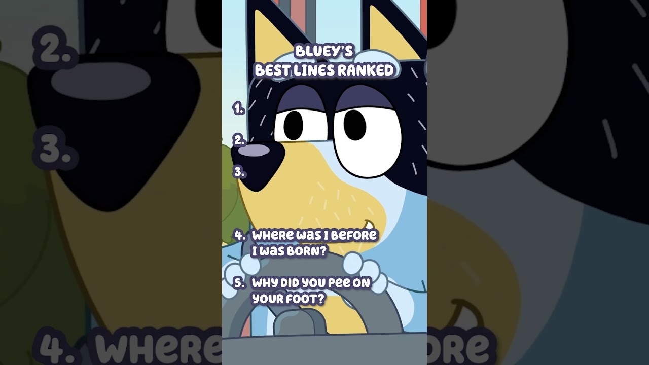 Bluey S Best Lines Ranked Ytshorts