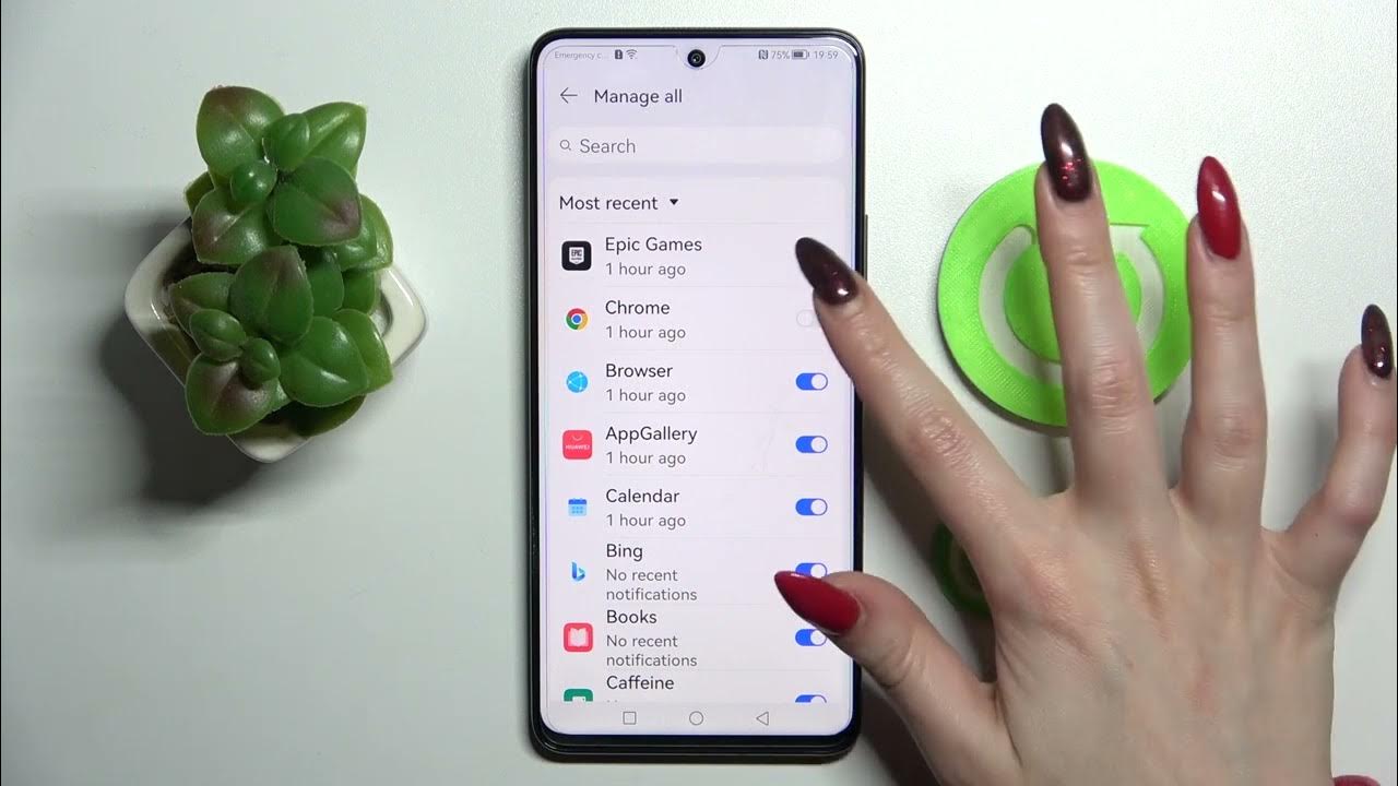 How to Turn On App Notifications on Huawei Nova 9 SE / Disable app