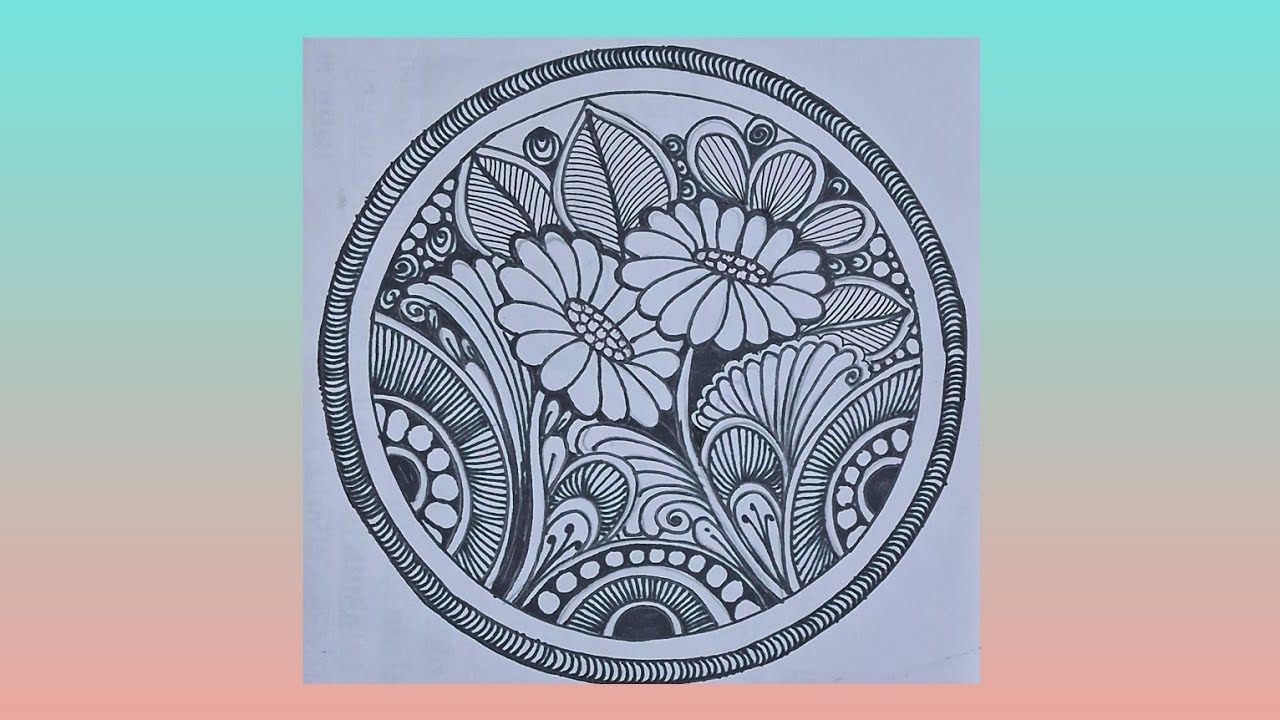 #pattern 4 zentangleart stepbystep for beginners #doodle#zen#zentangle#mandala#tangle#zentangleart