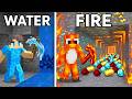 WATER vs FIRE: Power PICKAXE BATTLE in Minecraft