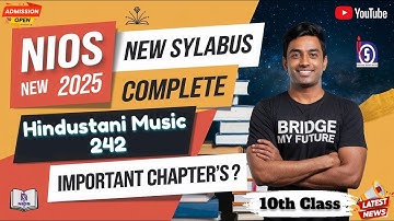 NIOS New Syllabus 10th Class Gujarati 207  || Update Syllabus 2024-25 April-Oct #new #exam #10th